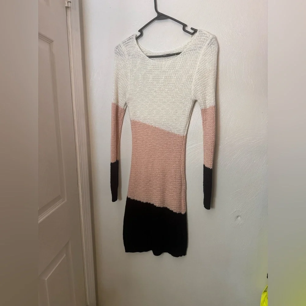 Colorblock Knit Dress - Picture 1 of 3